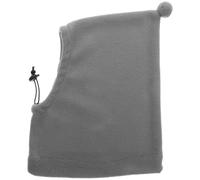 TOYANDONA Windproof Cozy Dog Hat with Ear Covers Small Gray Pet Winter Cap Adjustable Calming Hoodie for Cold Weather and Outdoor Use