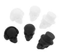 TOYANDONA Wine Glass Markers Convenient and Unique for Party Silicone Skull Shaped 6pcs Creative Cup Decorations to Quickly Find Your Drink Skull Design Random Color for Special Party Use