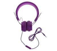 TOYANDONA Wired Over-ear Headphone Gaming Earphone Plastic Sponge Pu Purple Stereo Headset for Gaming and Watching Movies