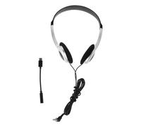 TOYANDONA Wired Retro On-Ear Headphones with Comfortable ABS+PVC Material for Students' Learning and Travel Use