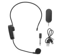TOYANDONA Wireless Headset Microphone and Multidevice Compatibility with Voice Amplification for Lectures and Speaking Environments Compatible with Wireless Speakers and Computers