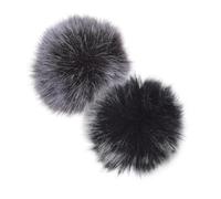 TOYANDONA Wireless Lavalier Microphone Windscreens High Sensitivity Mini Mic Wind Muff Covers 2pcs Furry Windproof Design for Interviews and Live Broadcasts