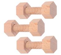 TOYANDONA Wood Construction Wooden Activity Nut for Fine Motor Skills Development Building Blocks Models Educational Boy Girl