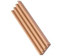 TOYANDONA Wood Domino Rack with Multi Slots, Wooden Base Display Stand | Oblique Angle Design, Keeps Hands Free, Stores Tiles and Cards, for Family or Friends Playing Together
