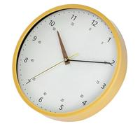 TOYANDONA Wood Grain Decorative Wall Clock Silent Non-ticking Round Wall Mounted Clock for Living Bedroom Home Decor