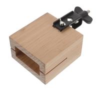 TOYANDONA Wood Mini Cowbell Percussion Instrument with Mount - Small Solid Wood Jam Block for Drum Kit, Band Practice, and Jazz Music Accessories