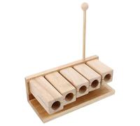TOYANDONA Wood Percussion Block for Boys and Girls Engaging Rhythm Instrument for Early Musical Development for Preschool Education and Yoga Activities Natural Hardwood Design