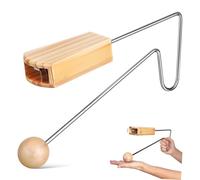 TOYANDONA Wood Vibraslap Percussion Instrument Latin Rhythm Instrument for Adults and Band Music for Performance and Practice