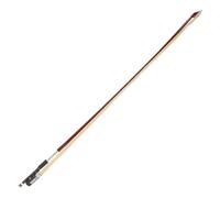 TOYANDONA Wood Violin Bow for Beginners and Advanced Students 1/2 Size with Ebony Frog and Double Parisian Eyes Design, round Shape Horse Hair Bow for Personal Practice and Music Training
