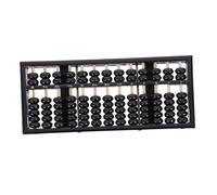 TOYANDONA Wooden Abacus 7 Beads Black Frame for Mental Arithmetic