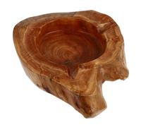 TOYANDONA Wooden Ashtray Medium Heart-shaped Decorative Household Ash Holder with Stable Heavy Design Easy to Clean for Home Bar Office Use
