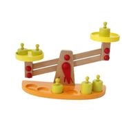 TOYANDONA Wooden Balance Scale for Educational Kindergarten Learning Aid Early Math Teaching Tool Safe Smooth Surface Intellectual Development