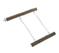 TOYANDONA Wooden Bird Stand Parrot Perch Beautiful Simple Swing Design Playing Developing Parrot's Intelligence Natural Wood Material for Climbing and Playing Parrots Birds