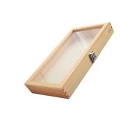 TOYANDONA Wooden Butterfly Specimen Display Box with Dustproof Lid Medium Shadow Case for Collectibles and Jewelry Storage Vintage Style Collection Frame for Insect and Dried Flower Display