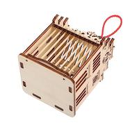 TOYANDONA Wooden Cage Habitat for Grasshoppers Crickets Durable Wooden House for Outdoor Exploration Nature Learning