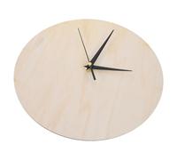 TOYANDONA Wooden Clock Face 25cm Round Blank DIY Craft Clock Dial Plate Unfinished Wood Dial for Painting Craft Christmas Project
