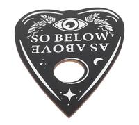 TOYANDONA Wooden Divination Board with Planchette, Tarot Fortune Telling Prop, Practical Home Decoration Tool for Spiritual Games, White Indicator, Suitable for Divination Activities