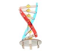TOYANDONA Wooden DIY Dna Double Helix Model Kit Self-assembling Science Teaching Prop for Boys Educational Enhancing Genetic Science Understanding and Analytical Skills Through Learning