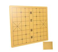 TOYANDONA Wooden Dual Sided Chinese Chessboard with Gobang Game Board Multifunctional Intellectual Chessboard for Adults Smooth Polished Surface Wear Resistant Material Game Accessory for