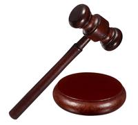 TOYANDONA Wooden Gavel Lightweight Auction Hammer for Judges and Law Students Practical Court Prop with Sound for Costume and Use