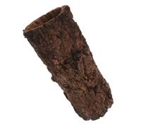 TOYANDONA Wooden Gecko Log Hide Reptile Habitat Hideout with Hollow Log Design for Bearded Dragon and Turtle Enclosure, Easy Maintenance and Hygienic Cave Shelter for Terrarium
