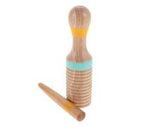 TOYANDONA Wooden Guiro Percussion Instrument for Adults Durable Early Learning Musical with Pure Sound Versatile Rhythm Development Tool for Family Classroom and Outdoor Music Education