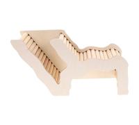 TOYANDONA Wooden Hamster Hideout House with Climbing Ladder for Pets Durable Natural Wood Material for Teeth Grinding Comfortable Sleep Hideout and Ladder for Hamsters and Guinea Pigs