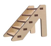 TOYANDONA Wooden Hamster Ladder for Cage Climbing and Chewing, Medium Size Natural Wood Staircase for Small Animals, Hamster and Rat Cage Decor and Activity