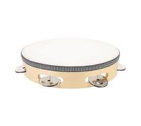 TOYANDONA Wooden Handheld Tambourine Drum Lightweight Percussion Instrument for Rhythm Training Educational Music Play at Home School and Celebrations