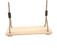 TOYANDONA Wooden Hanging Swing Bench for Indoor Outdoor Use Smooth Polished Pine Wood Swing Chair Enhances Hand Foot Coordination Easy to Install Garden Play Equipment for Boys