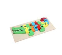 TOYANDONA Wooden Jigsaw for Preschool Early Education Vibrant Puzzle to Cultivate Math Skills and Patience Educational Plaything for Development