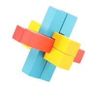 TOYANDONA Wooden Luban Lock Brain Teaser Educational Assembling Puzzle for Adults Creative Unlock Enhancing Logic Thinking Dexterity and Parent Interaction