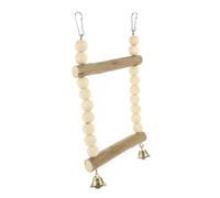 TOYANDONA Wooden Parrot Swing Stand for Parakeets Cockatiels Durable Chewing Swinging Perch for Bird Cage Decor Engaging Multi Functional Accessory