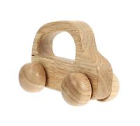 TOYANDONA Wooden Push Car with Inertia and Movable Wheels Polished Rounded Edges for Safe Grasping Montessori Developmental Vehicle for Boys and Aged Year