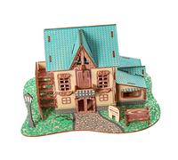 TOYANDONA Wooden Puzzle Educational DIY House Puzzle for Adults Design for Hand Eye Coordination Cognitive Development Creative Fun Activity