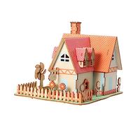 TOYANDONA Wooden Puzzle for Educational House Puzzle Kit to Enhance Hand Eye Coordination and Creative Skills DIY Craft Activity for Learning and Fun