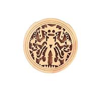 TOYANDONA Wooden Soundhole Cover for Acoustic Guitars Maple Feedback Block Protect Sound Hole 40-41 Inch Guitar Accessory