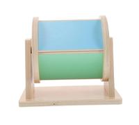 TOYANDONA Wooden Spinning Drum for Boy Girl Montessori Early Development Wheel Sensory Educational Enhancing Fine Motor Skills and Cognitive Growth