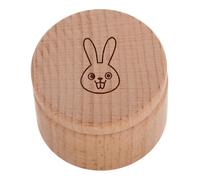 TOYANDONA Wooden Teeth Storage Box Keepsake for Boys and Girls Tooth for Rings and Hair Natural Wood Crafted