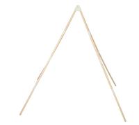 TOYANDONA Wooden Tent Support Poles with Natural Round Wood Dowel Rods and Triangle Reinforcement Brackets, Playhouse Frame Parts for ’s Indoor Outdoor Tent Building and DIY Fort