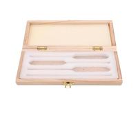 TOYANDONA Wooden Toolbox for Lab Gear Distiller Hydrometer Case 9.76x4.09x1.18in Wood Foam Lined Insert Multi-Purpose Use Easy Portability for Distilling and Winemaking