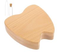 TOYANDONA Wooden Tooth Box Keepsake for Lost Teeth, Growth Record