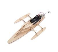TOYANDONA Wooden Yacht Puzzle Kit DIY Electric Sailboat Model for Adults Easy Assembly Ship Craft for Indoor Outdoor Fun Educational Hand Skill for Family Hobbies and Creative Play