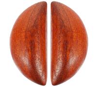 TOYANDONA Wooden Yin Yang Divination Cups Pair, Medium Taoist Holy Cups for Fortune Telling and Altar Supplies, Traditional Chinese Dowsing Tool Set for Spiritual Answers