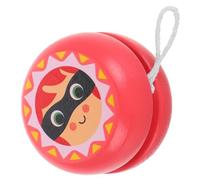 TOYANDONA Wooden Yo Yo for Cute Soldier Cartoon Design Safe Non Toxic Material Easy Carry String Yoyo Ball for Beginners Early Education for Fine Motor Skill Development Pink