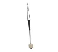 TOYANDONA Wool Felt Head Drumstick with Oxidation-resistant Aluminum Alloy Handle, Black and White, Percussion Instrument Stick for Marching Band and Drum Practice Random Color