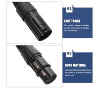 TOYANDONA Xlr Male to Female Audio Extension Cable Mic Adapter with Flexible Design for Microphones Mixers Stages Suitable for Live Broadcast Anchors Reporters Vloggers