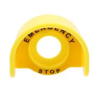 TOYANDONA Yellow Prevents Wrong Operation and Collision Plastic Emergency Stop Button Protection Cover Guard, Push Button Protective Case for Gardens and Electricians