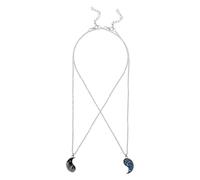 TOYANDONA Yin Yang Tai Chi Pendant Necklace Set for Couples and Friends with Mountain and Ocean Elements, Matching Friendship Jewelry for Women and Men, Symbolic Yin Yang Jewelry