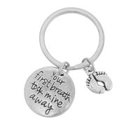 TOYANDONA Your Took Mine Away Foot Keychain Pendant Cute Mother Daughter Keychain Ornament for Bag Backpack Purse Decoration Emotional Family Love Charm